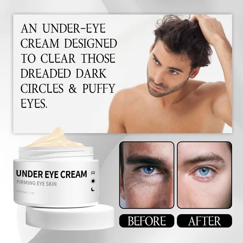 Eye Bag Removal Cream Men Anti Age Wrinkle Dark Circles Under The Eyes Remover Lifting Firm Skin Brightening Moisturizer Cream